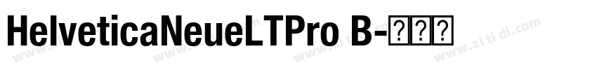 HelveticaNeueLTPro B字体转换